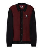 Pretty Green Roxy Long Sleeve Knit Shirt BLACK