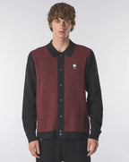 Pretty Green Roxy Long Sleeve Knit Shirt BLACK