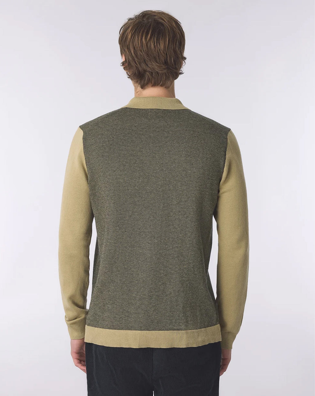 Pretty Green Roxy Long Sleeve Knit Shirt CAMEL