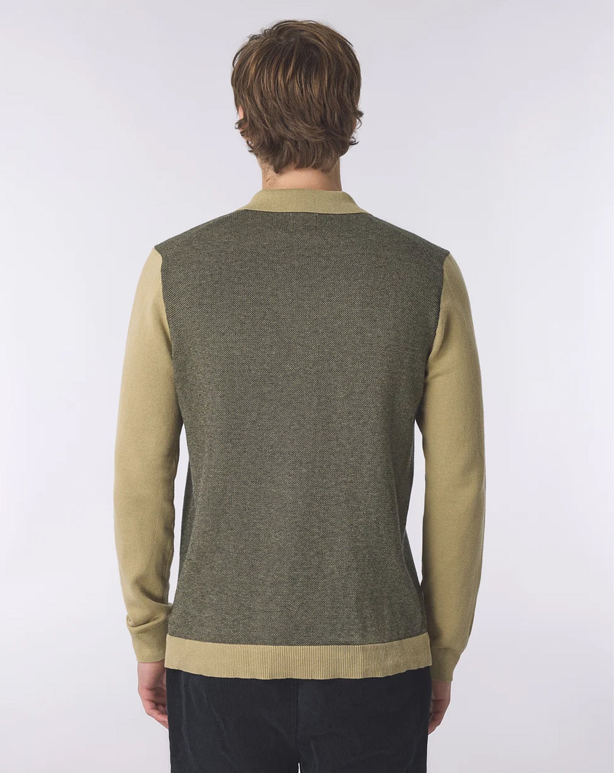 Pretty Green Roxy Long Sleeve Knit Shirt CAMEL