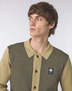 Pretty Green Roxy Long Sleeve Knit Shirt CAMEL