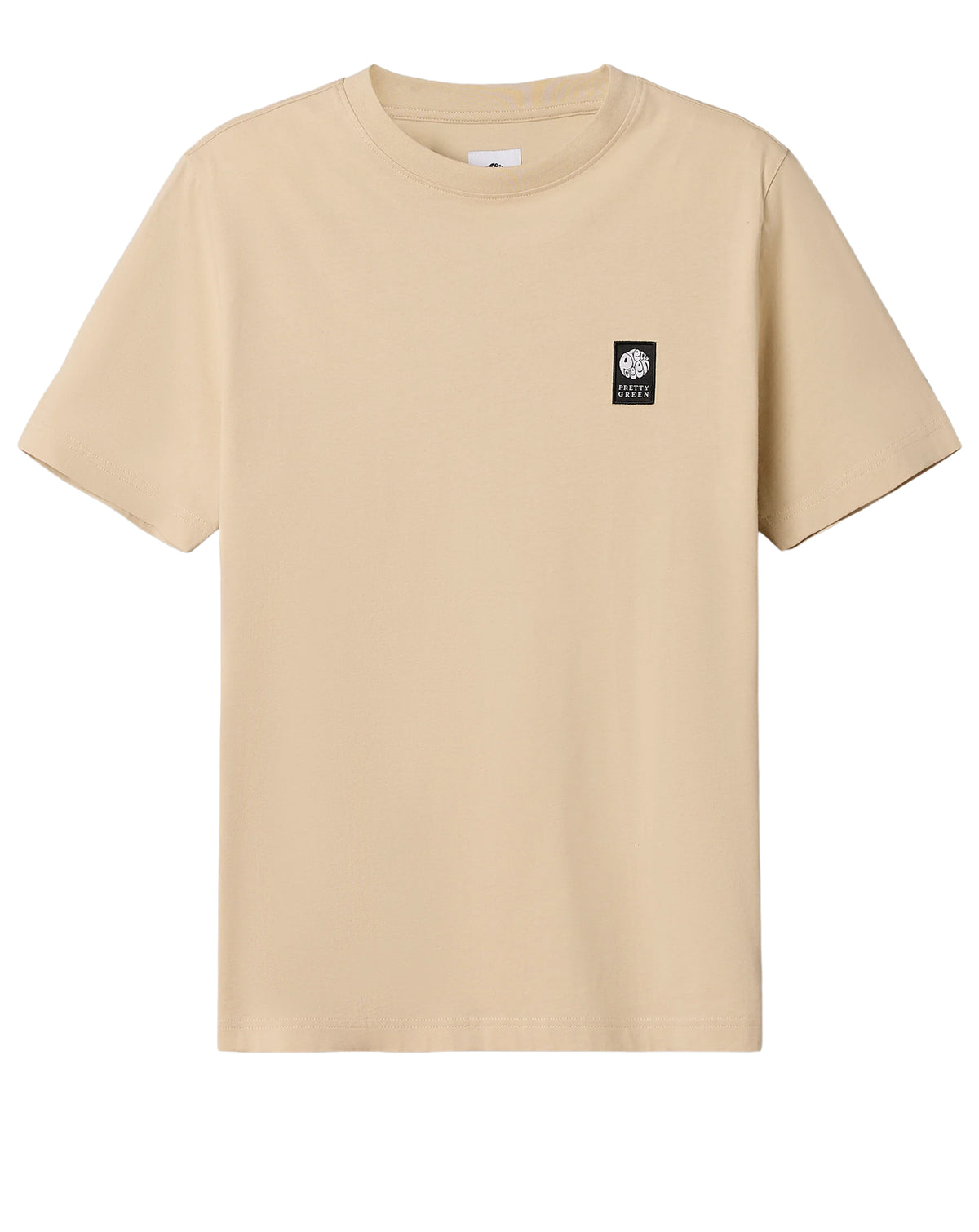Pretty Green Sinclair Short Sleeve T-Shirt Champagne