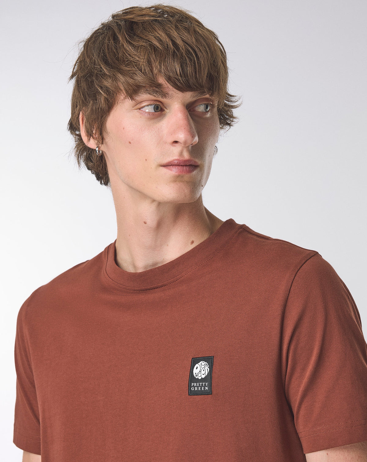 Pretty Green Sinclair Short Sleeve T-Shirt RED