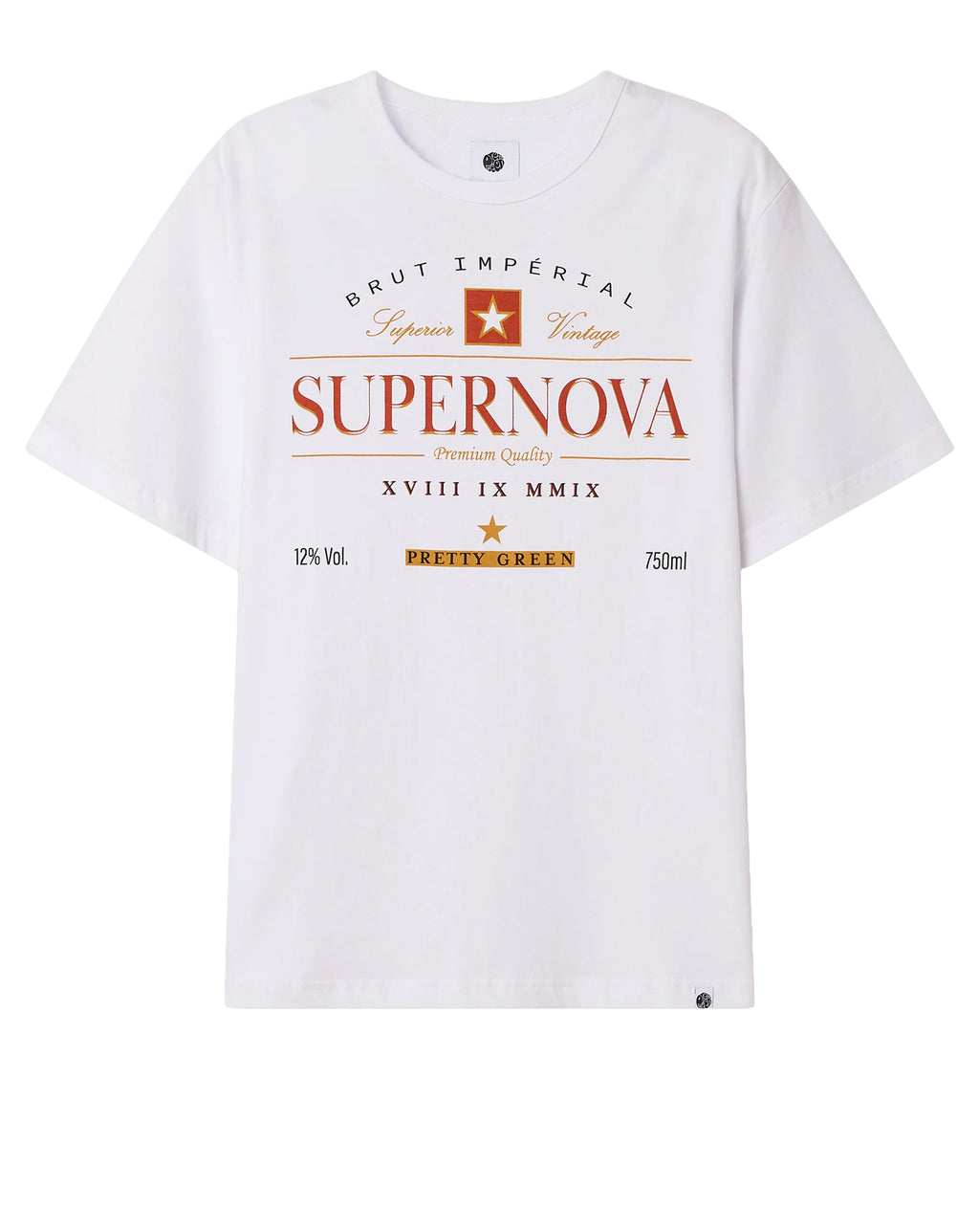 Pretty Green Supernova T-Shirt WHITE