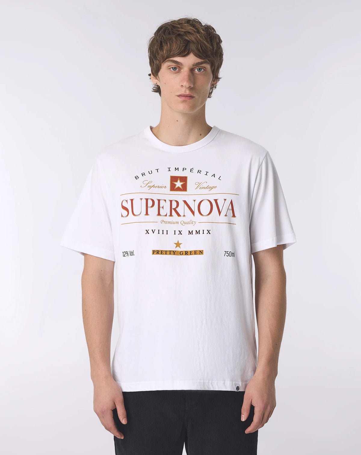 Pretty Green Supernova T-Shirt WHITE