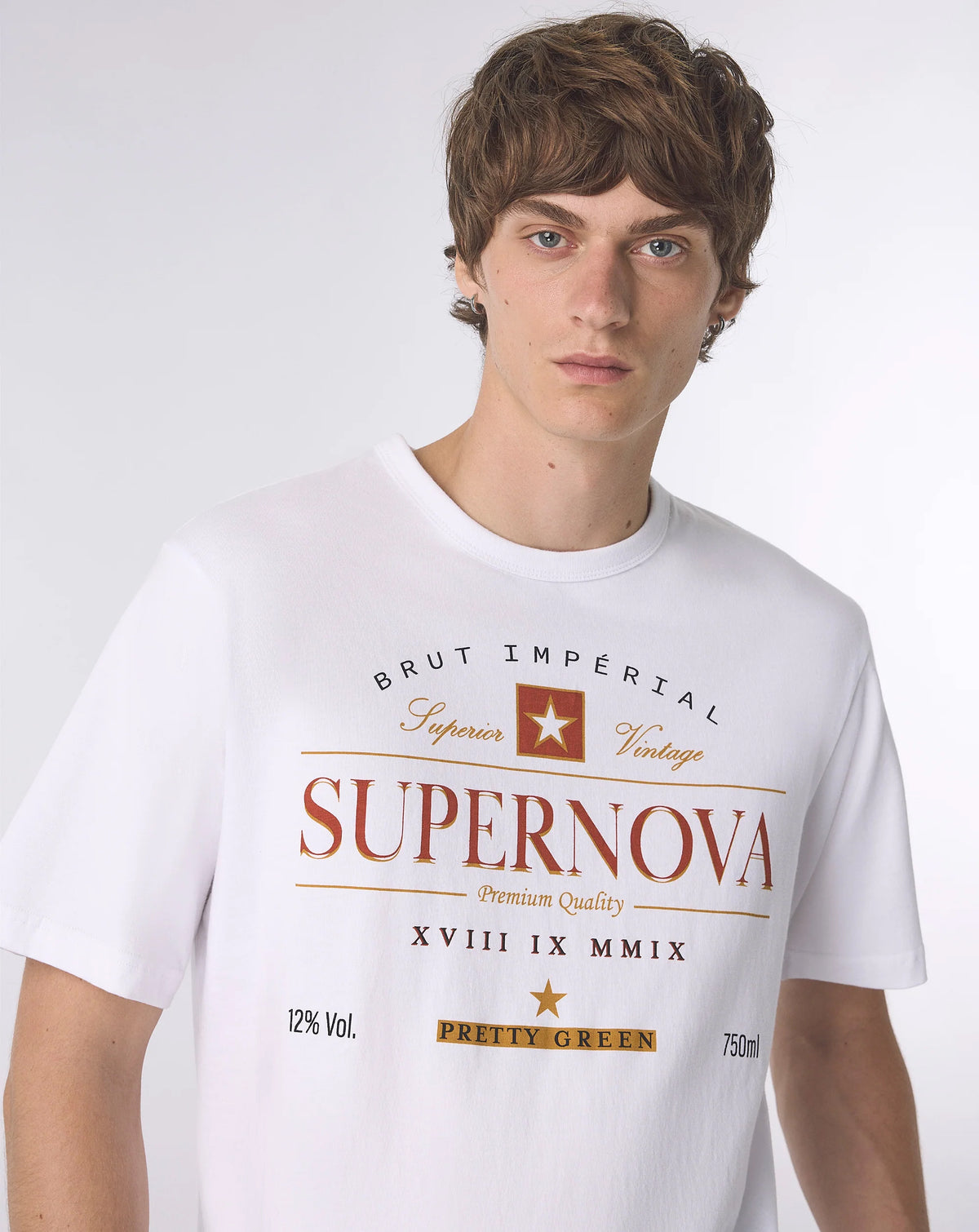 Pretty Green Supernova T-Shirt WHITE