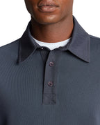 Remus Uomo Long Sleeve Polo Shirt Navy