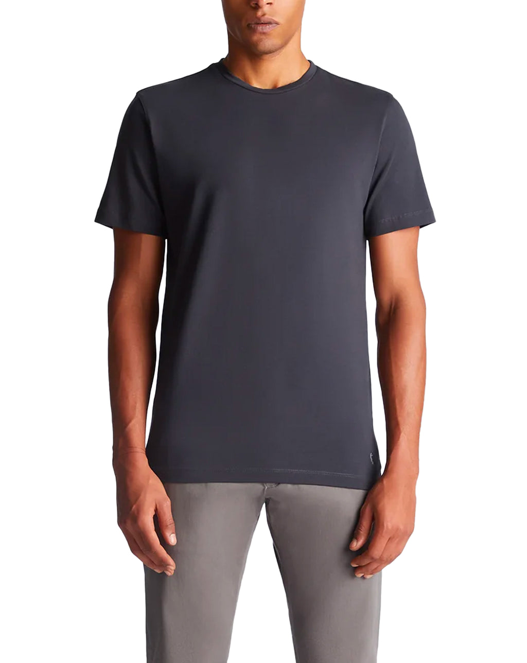 Remus Uomo Premium Quality Crew Neck T-Shirt Charcoal