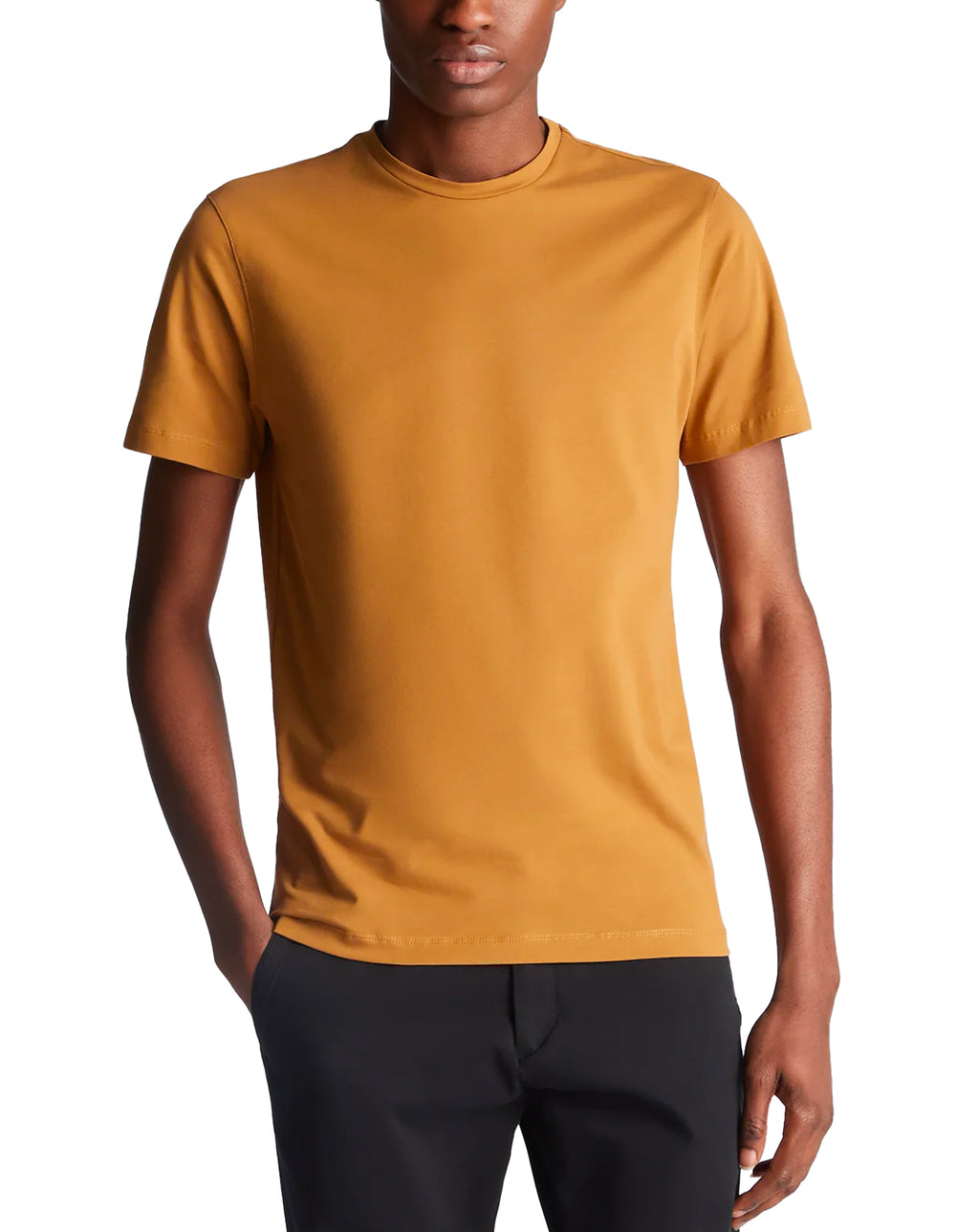 Remus Uomo Premium Quality Crew Neck T-Shirt Mustard
