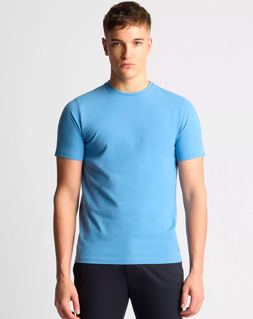 Remus Uomo Premium Quality Crew Neck Tee Riviera Blu