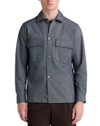 Remus Uomo Cotton Stretch Shacket/Paulo DARK BLUE