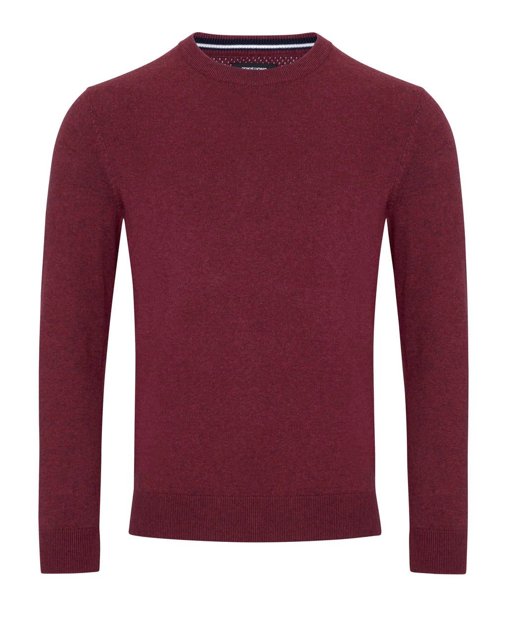 Remus Uomo Crew Neck Knit Sweater BURGUNDY