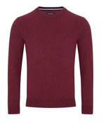 Remus Uomo Crew Neck Knit Sweater BURGUNDY