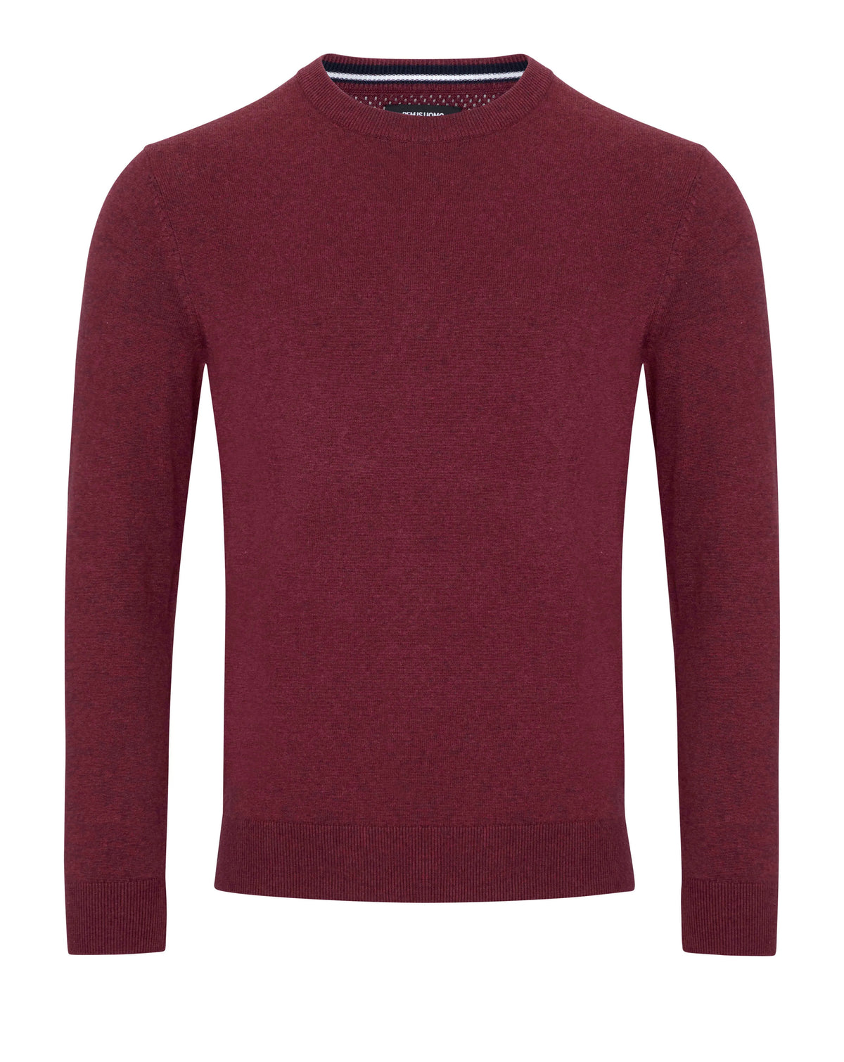 Remus Uomo Crew Neck Knit Sweater BURGUNDY