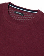 Remus Uomo Crew Neck Knit Sweater BURGUNDY