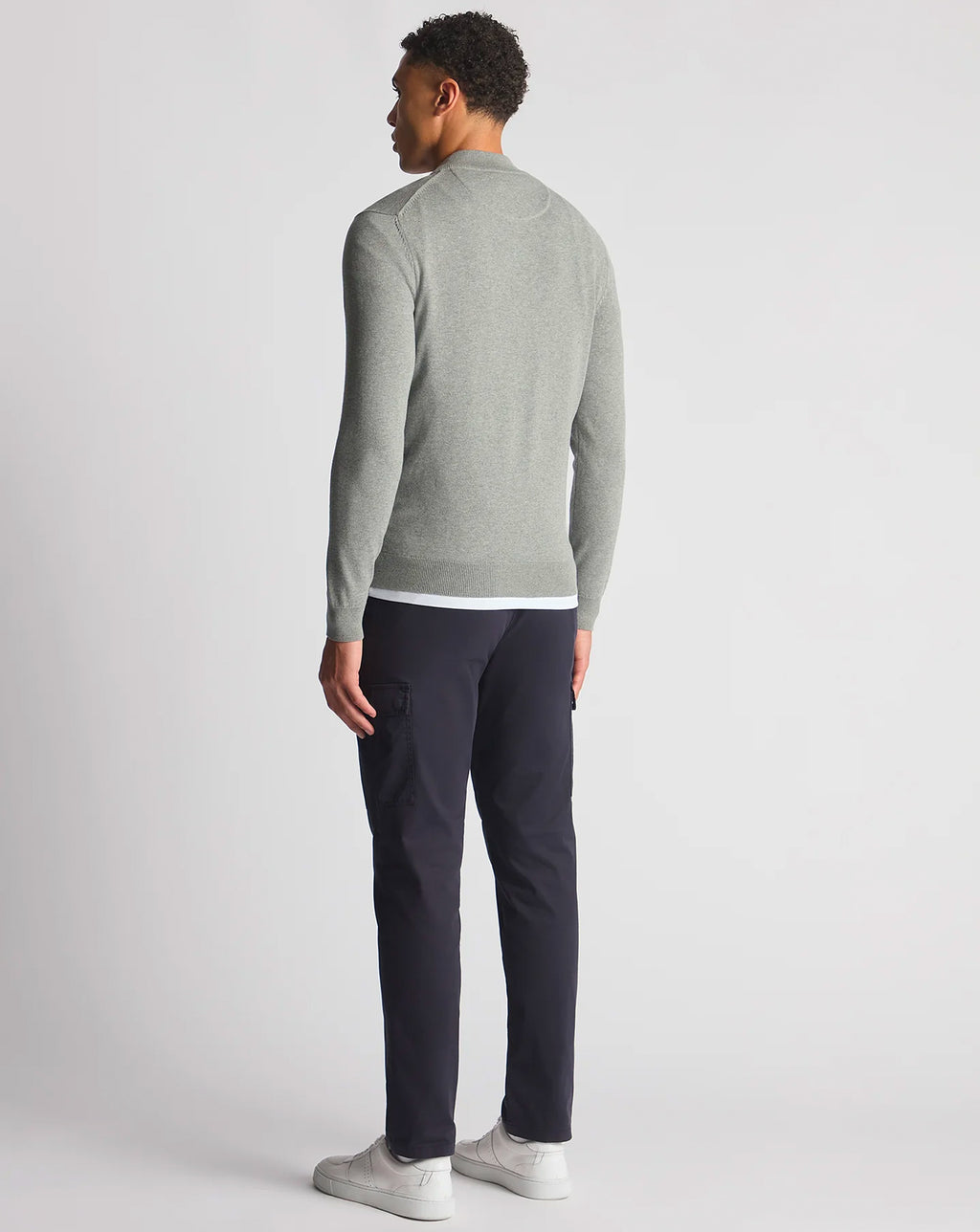 Remus Uomo Remus Uomo crew neck sweater 1/4 zip GREY