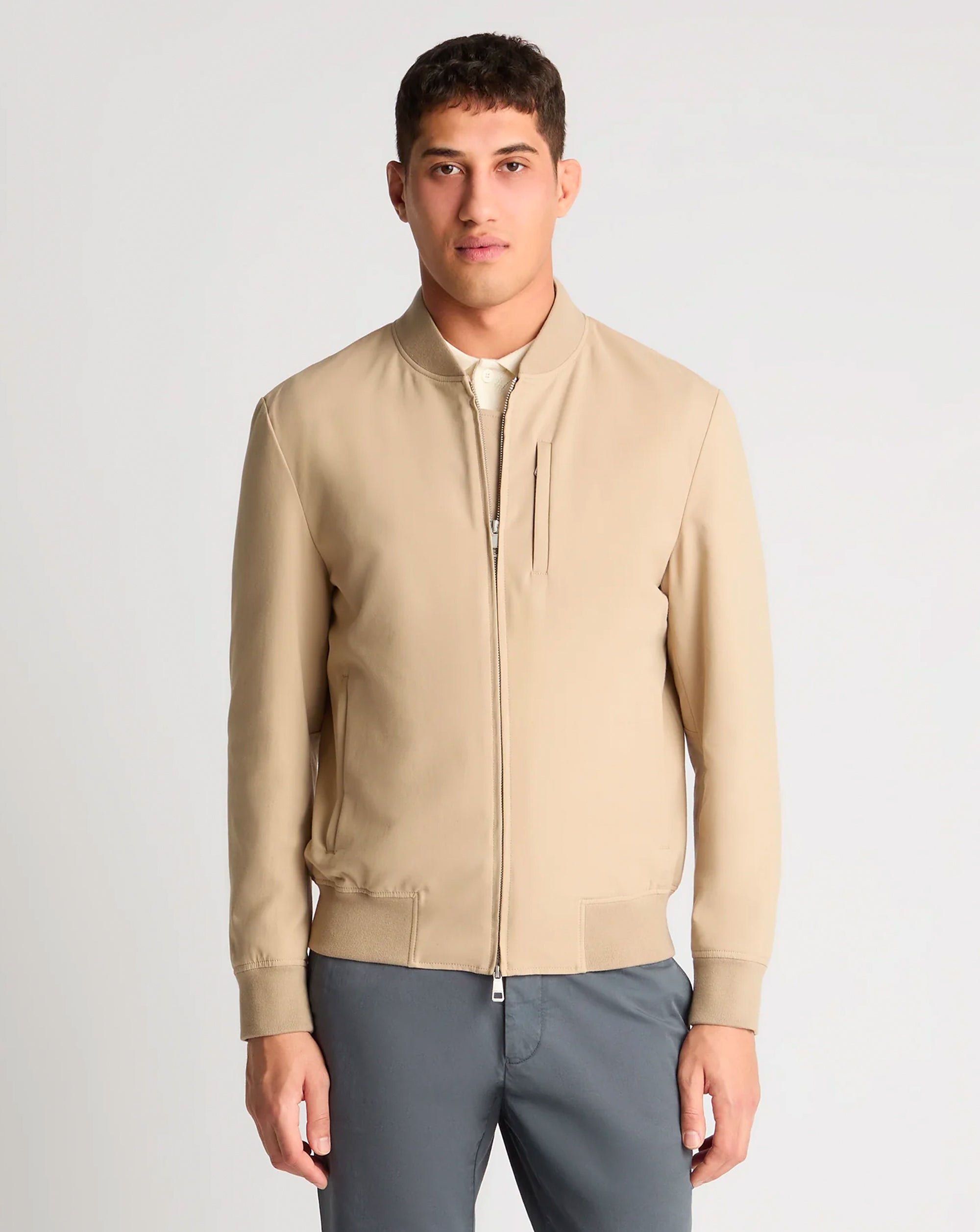Remus Uomo Forbes bomber jacket STONE