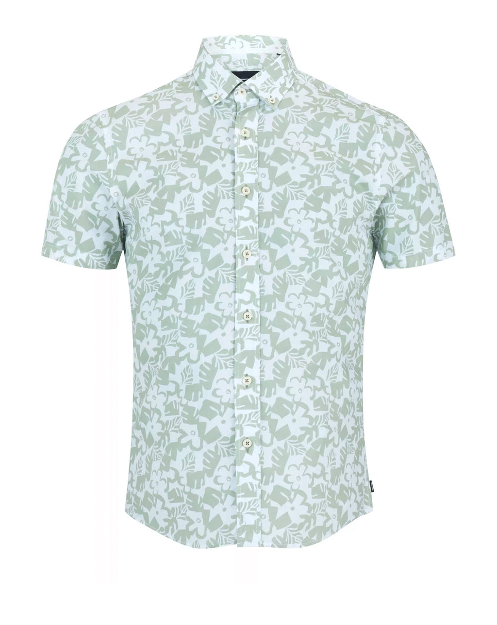 Remus Uomo Resort Floral Shirt Green