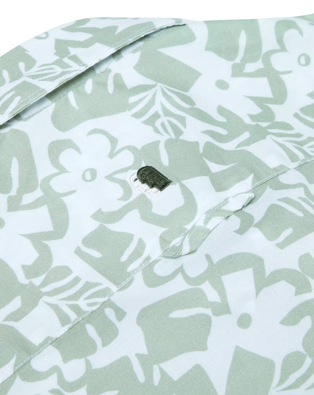 Remus Uomo Resort Floral Shirt Green