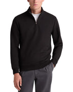 Remus Uomo Half Zip Long Sleeve Jersey Jumper BLACK