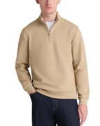 Remus Uomo Half Zip Long Sleeve Jersey Jumper STONE