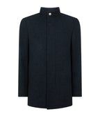 Remus Uomo Jacob Regular Fit Wool Blend Coat Navy