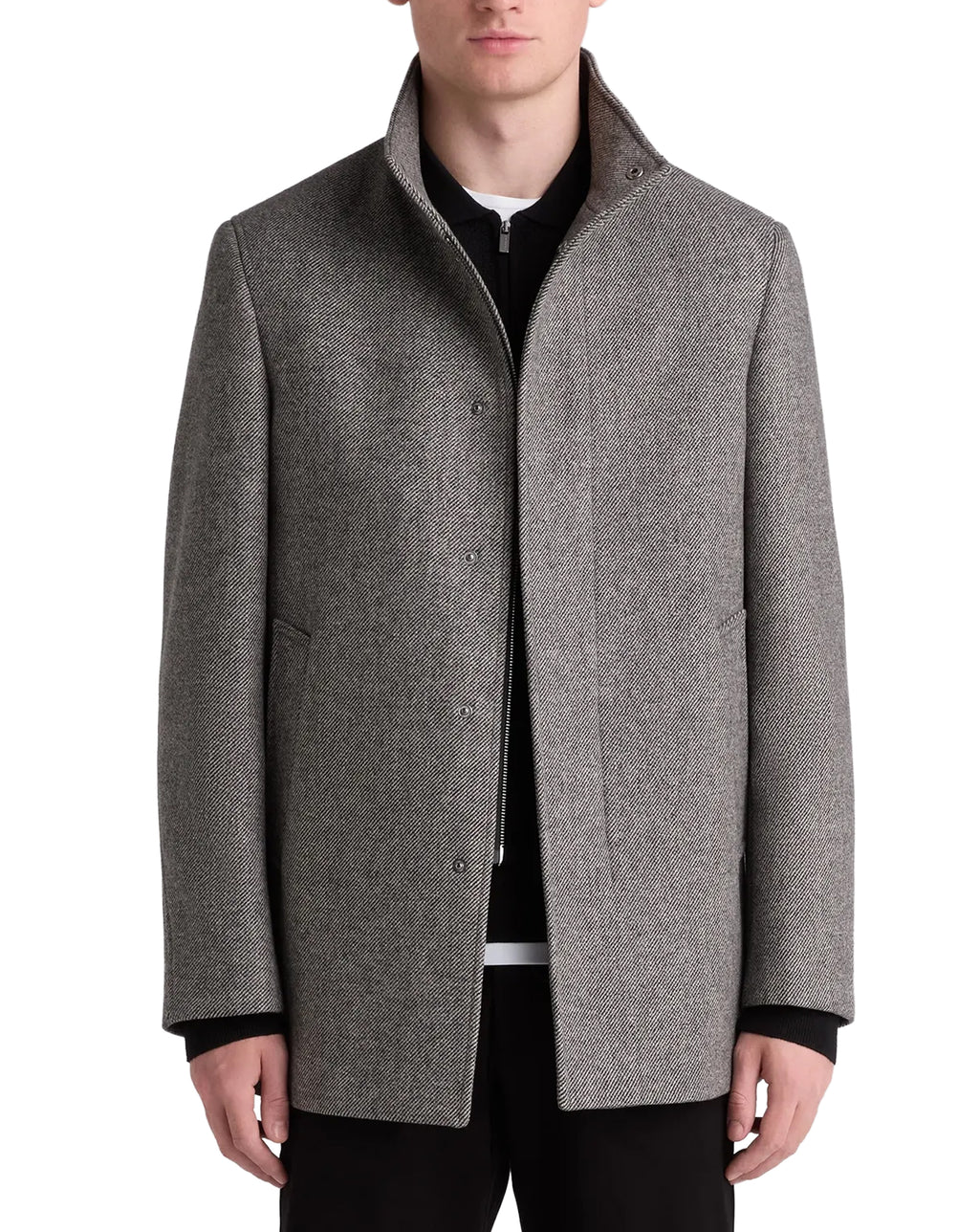 Remus Uomo Jacob Wool Rich Coat CHARCOAL
