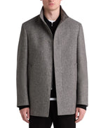 Remus Uomo Jacob Wool Rich Coat CHARCOAL