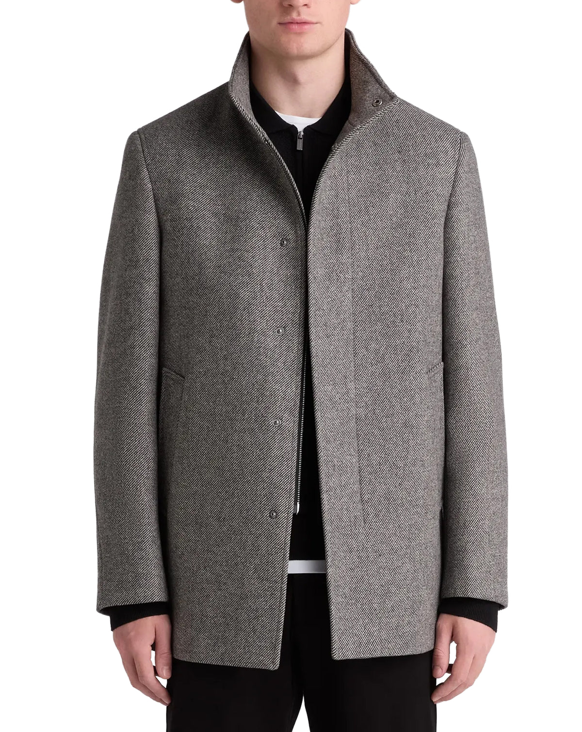 Remus Uomo Jacob Wool Rich Coat CHARCOAL