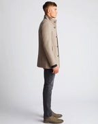 Remus Uomo Jonah Wool Rich Overcoat Beige