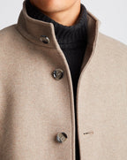 Remus Uomo Jonah Wool Rich Overcoat Beige