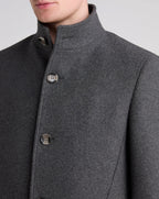 Remus Uomo Jonah Wool Rich Overcoat GREY