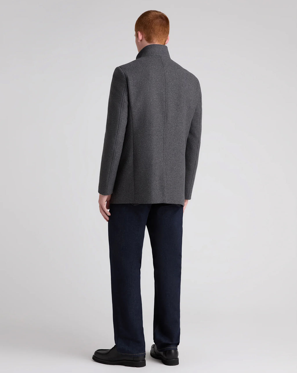 Remus Uomo Jonah Wool Rich Overcoat GREY