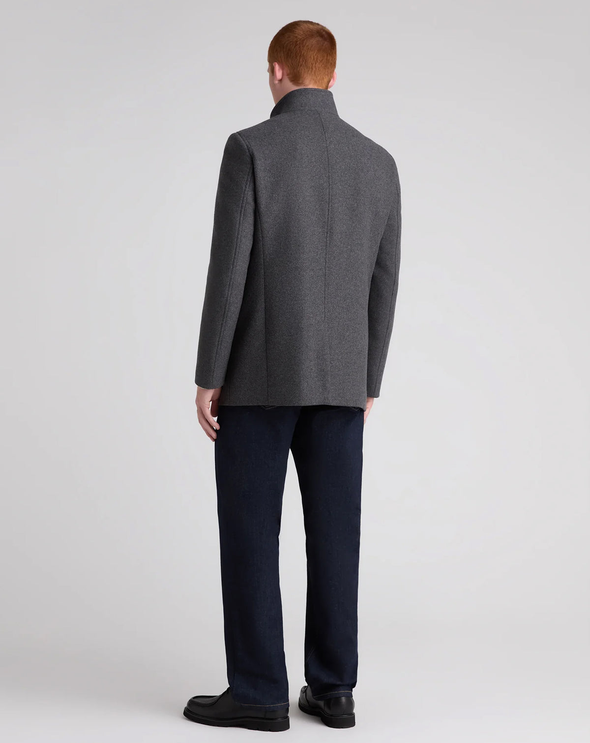 Remus Uomo Jonah Wool Rich Overcoat GREY