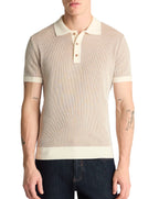 Remus Uomo Knitted Polo Shirt CREAM