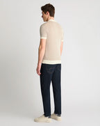 Remus Uomo Knitted Polo Shirt CREAM