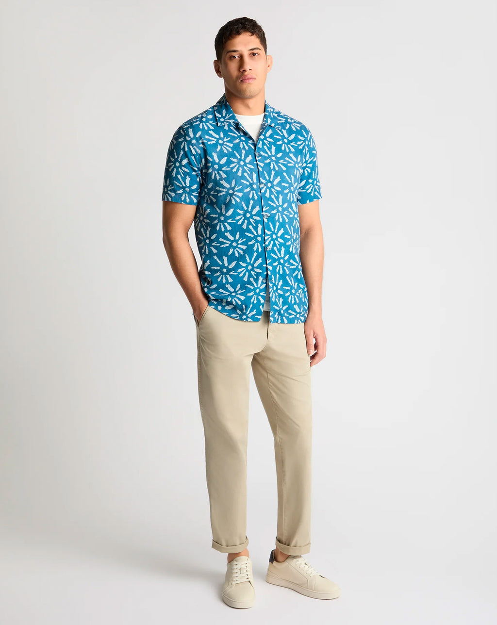 Remus Uomo Paolo Short Sleeve Shirt BLUE