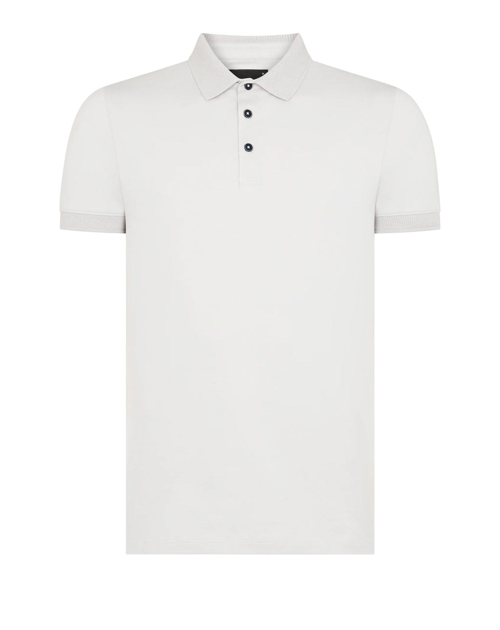 Remus Uomo Polo Shirt Tapered Fit Cotton-Stretch Quiet Grey