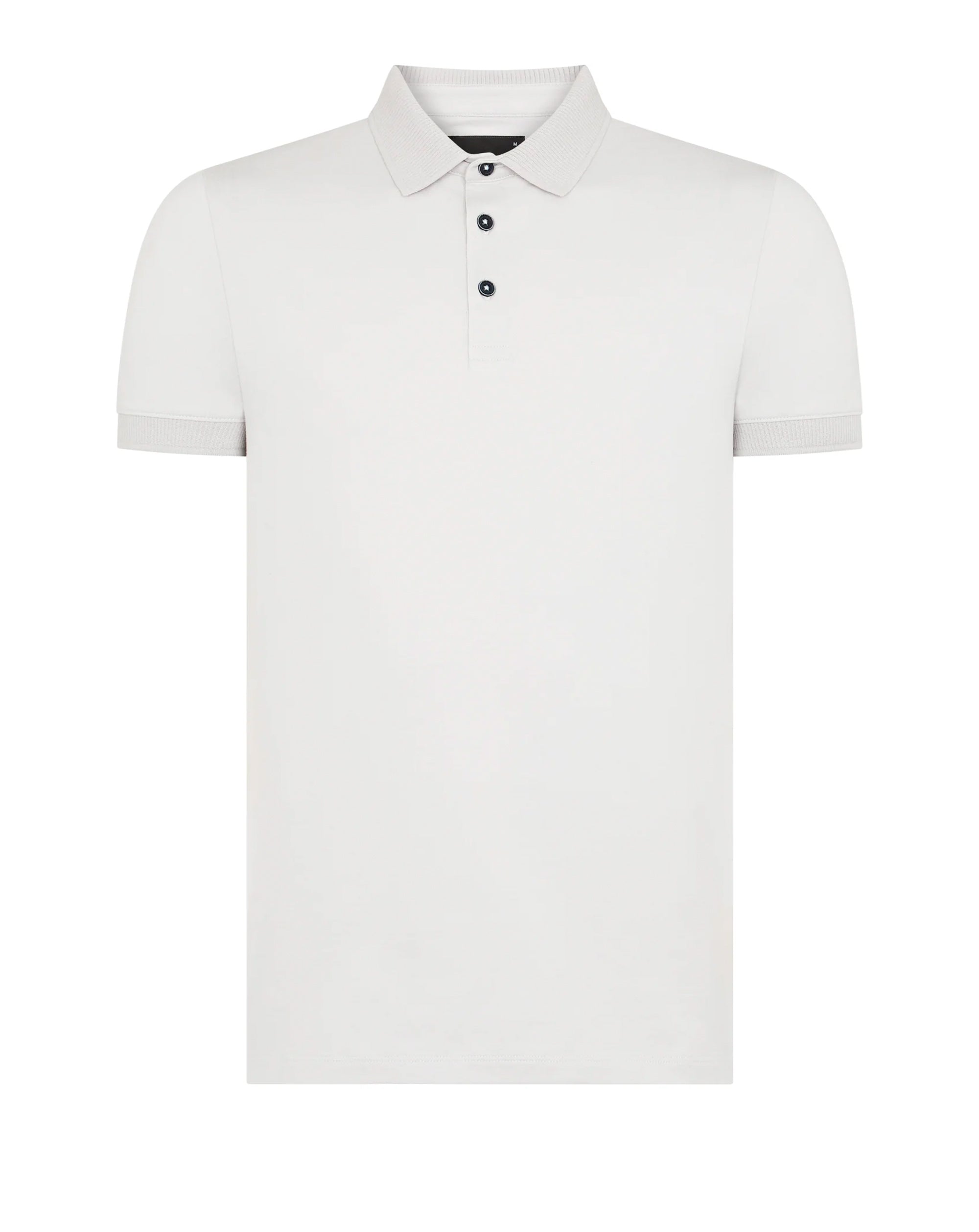 Remus Uomo Polo Shirt Tapered Fit Cotton-Stretch Quiet Grey