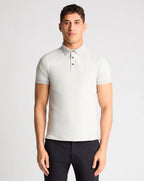 Remus Uomo Polo Shirt Tapered Fit Cotton-Stretch Quiet Grey