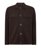 Remus Uomo Regular Fit Double Pocket Shacket Chocolate