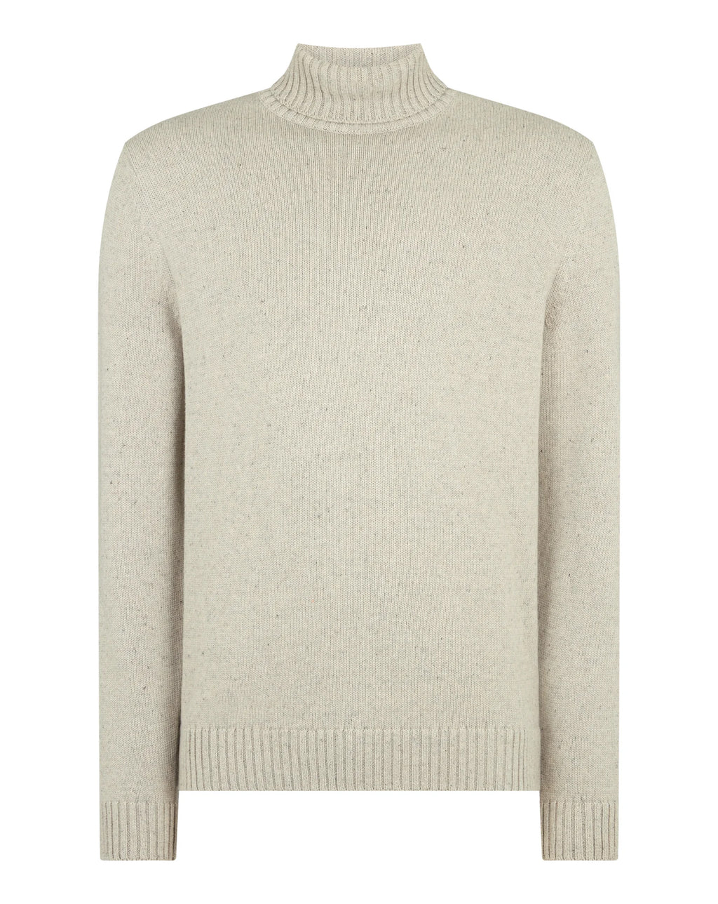 Remus Uomo Roll Neck Sweater Light Grey