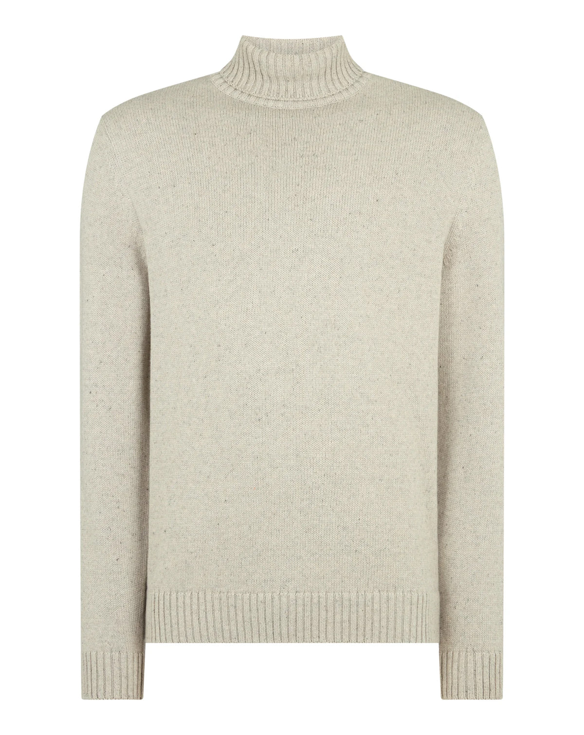 Remus Uomo Roll Neck Sweater Light Grey