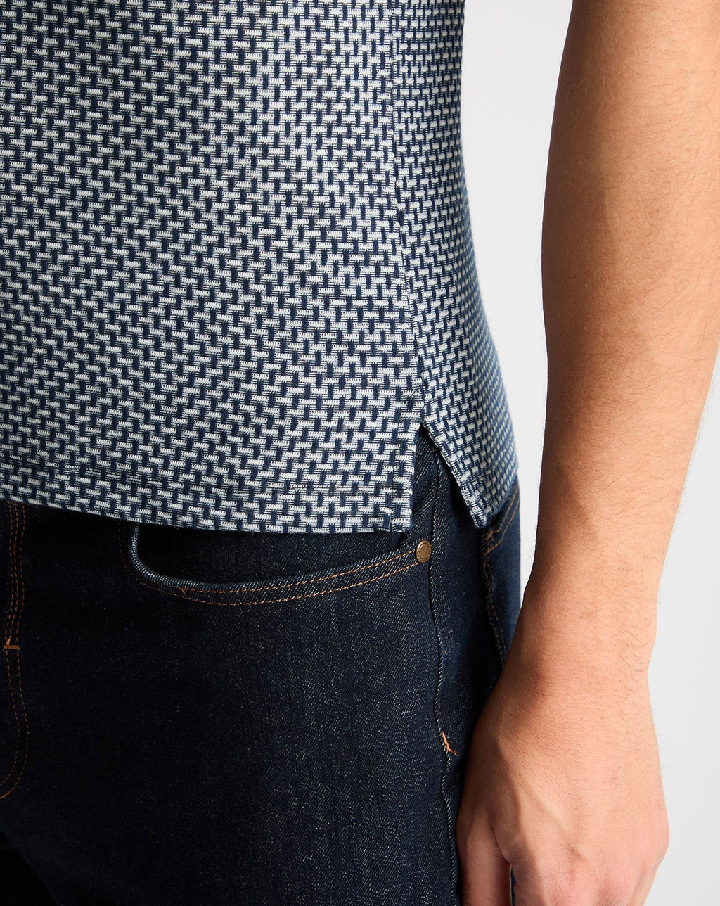 Remus Uomo Short Sleeve Polo Shirt Navy