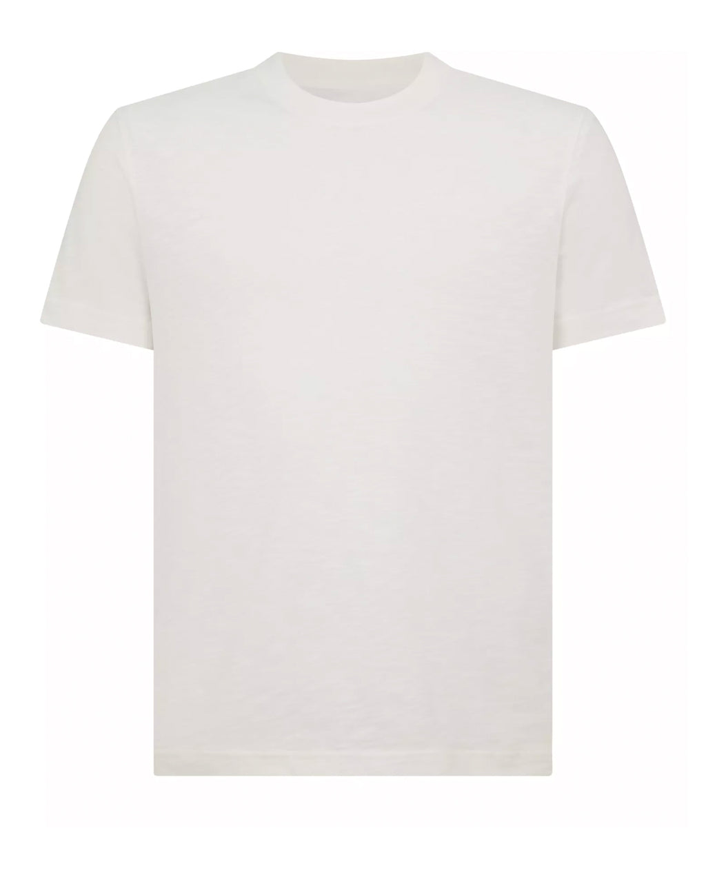 Remus Uomo Slub Cotton T Shirt White