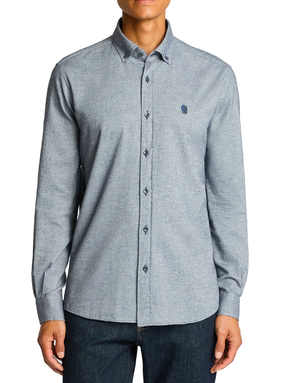 Remus Uomo Tapered Fit Soft Cotton Shirt Navy
