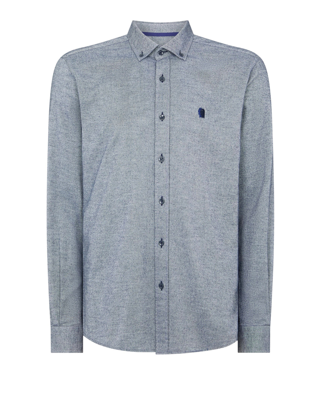 Remus Uomo Tapered Fit Soft Cotton Shirt Navy