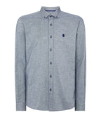 Remus Uomo Tapered Fit Soft Cotton Shirt Navy