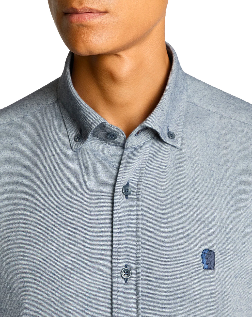 Remus Uomo Tapered Fit Soft Cotton Shirt Navy