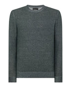 Remus Uomo Two-Tone Knit Sweater Grey
